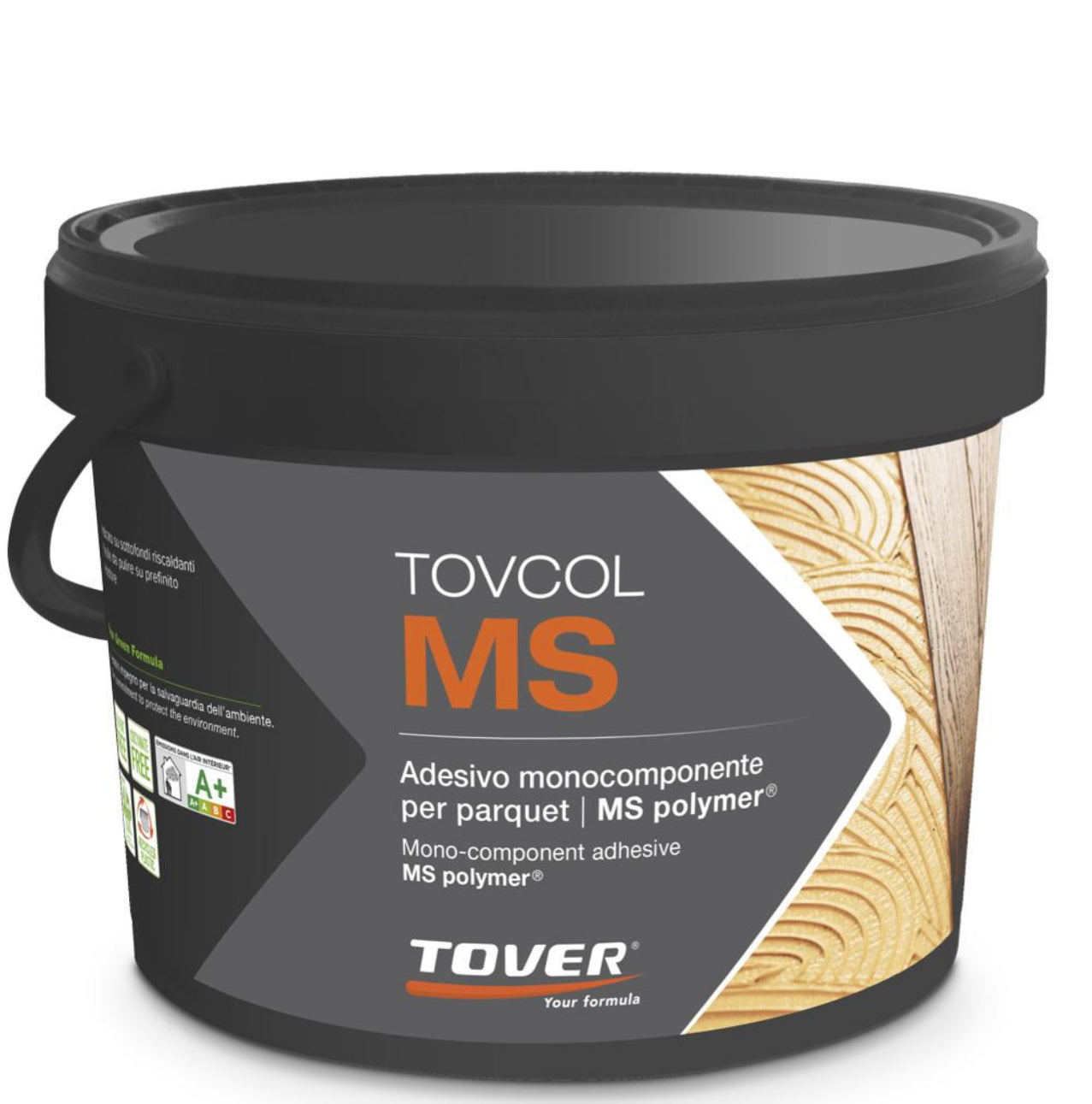 Tovcol MS floor Adhesive for solid and engineered wood 15kg tub