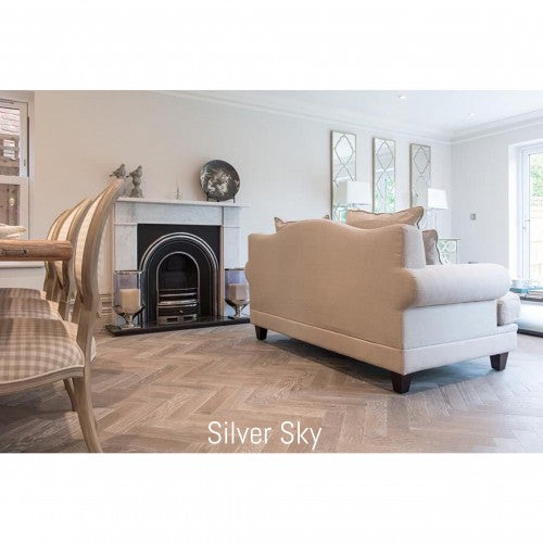 Silver sky parquet flooring blocks 360mm FSC